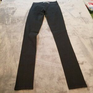 Charley 5.0 Womens Sz 25 Skinny Fit Denim Jeans Leggings Mid-Rise Pull-On Black